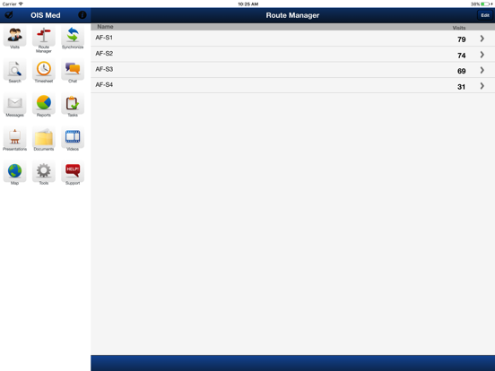 OIS Med iPad  سکرین شاٹس